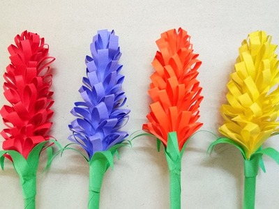 How To Make Lavender Paper Flowers ???? | Paper Quilling Art