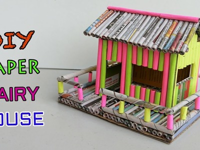 How to make Paper House | Newspaper Crafts