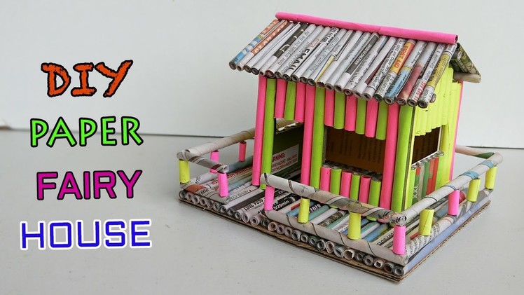 How to make Paper House | Newspaper Crafts