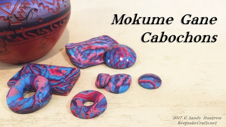 Mokume Gane Cabochons-Polymer Clay Tutorial