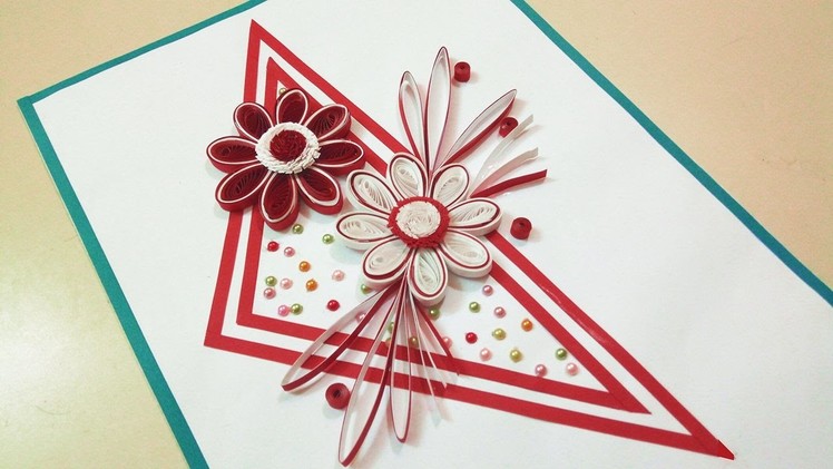 Paper Quilling Designs | How To Make A Birthday Card ???? | Paper Quilling Art