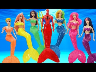 Play Doh Mermaids Spiderman MLP Twilight Sparkle Pinkie Pie  Rainbow Dash