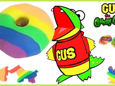 Play Doh Rainbow Donut How to Make DIY Playdough Creation Learn Colors for Children Creative play