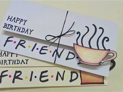 Simple Birthday Card for friends| FRIENDS DIY