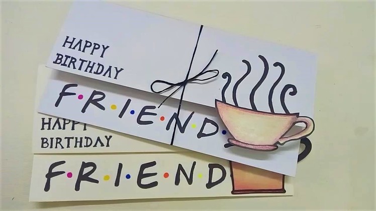 Simple Birthday Card for friends| FRIENDS DIY