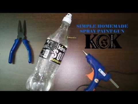 Simple DIY SPRAY PAINT gun make It (Homemade pressure sprayer)