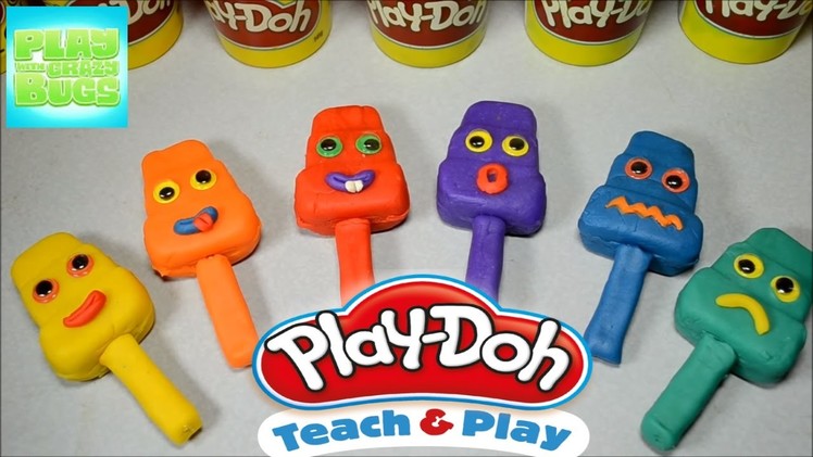 Stop Motion Video Play Doh Tutorial Learning Colors Sweet Rainbow Toys Kids & Family Video