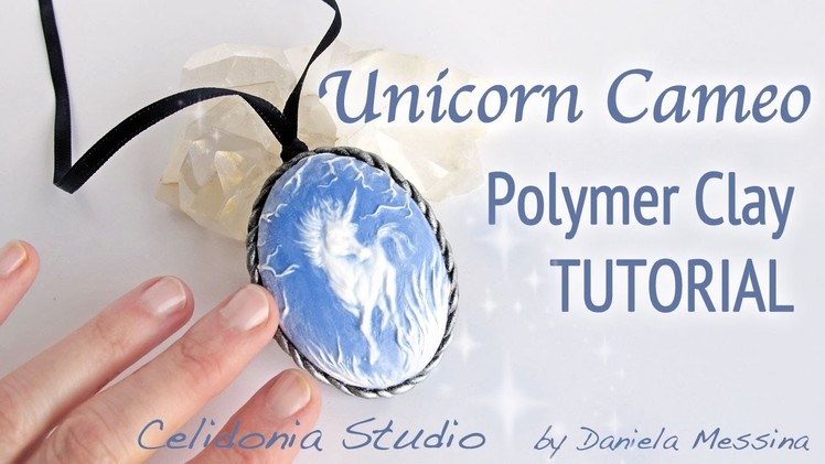 Unicorn Cameo Fairy Jewelry Polymer Clay Tutorial