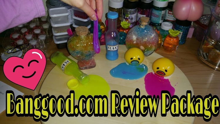 BANGGOOD REVIEW PACKAGE (with coupon code)~VOMITTING SLIME & DIY OCEAN IN A BOTTLE~