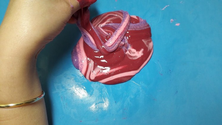 Color Nail Polish Slime, Easy to Make, Without Glue, nails Without Borax