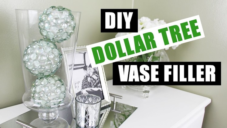 DIY DOLLAR TREE BLING VASE FILLER | Easy Cheap DIY Dollar Store Glam Vase Filler Dollar Tree DIY