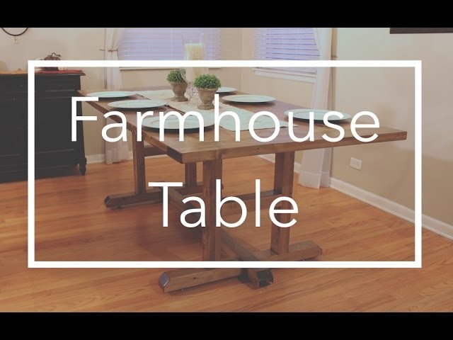 DIY Farmhouse Table Using 2x4s and 2x6s