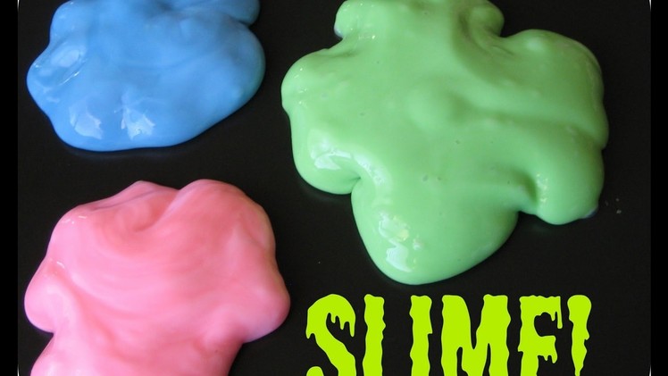 Diy how to make slime with toothpaste  cornstarch and water