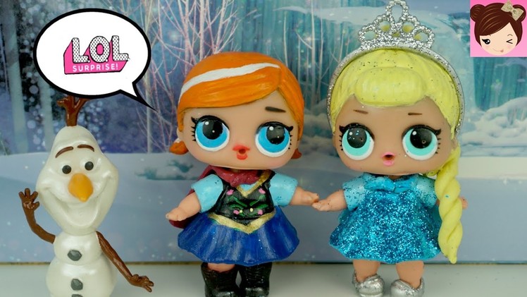 DIY LOL Surprise Dolls Custom Frozen Elsa & Anna Toddlers | Lil Outrageous Littles - Titi Dolls
