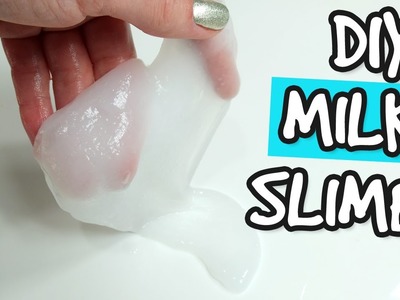 DIY MILK SLIME! How to make slime with baking soda without borax