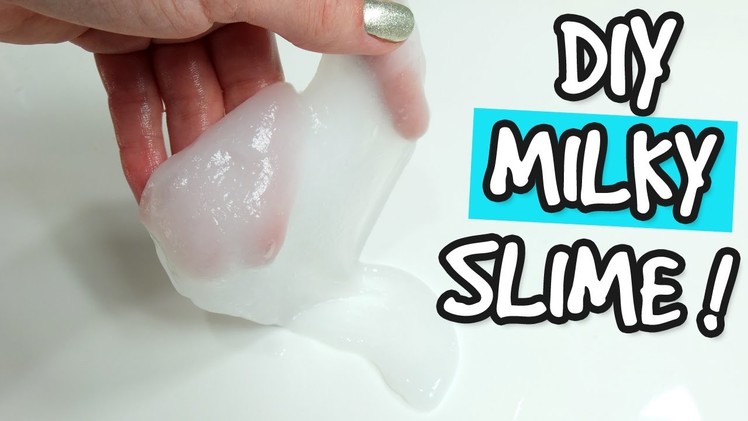 DIY MILK SLIME! How to make slime with baking soda without borax