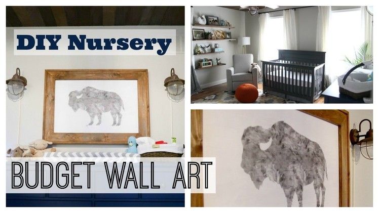 DIY Nursery Decor Wall Art | Boy Nursery Decor on a Budget