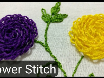 Flower Hand Embroidery Stitch By Ek Indian Ghar