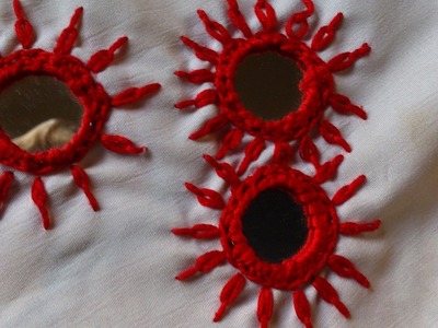 HAND EMBROIDERY DESIGNS. Mirror work for dresses.