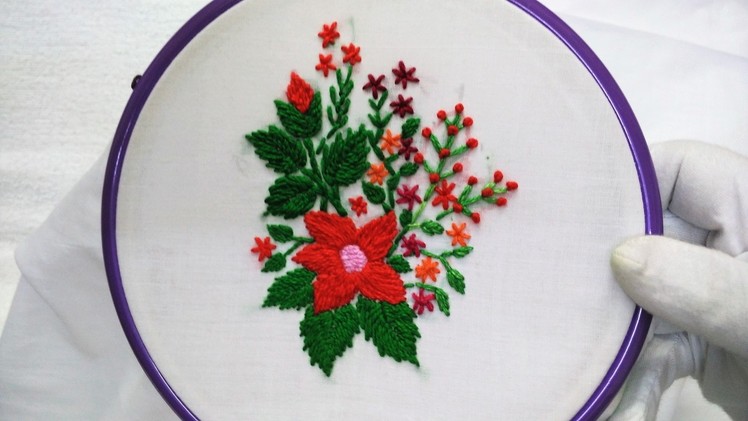 Hand Embroidery - Flower with Romanian Stitch