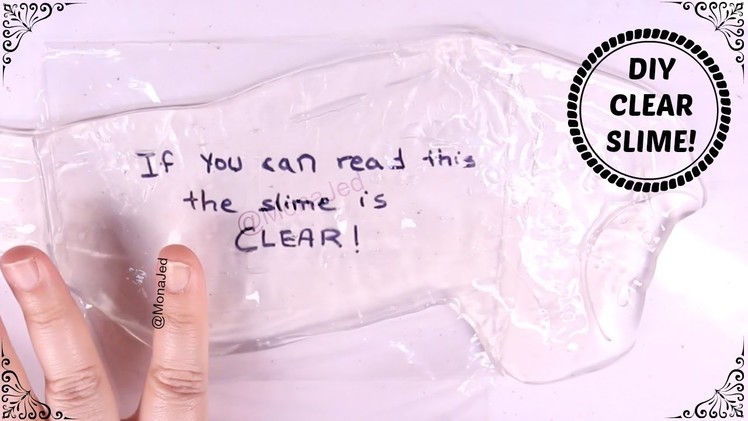 HOW TO MAKE CLEAR LIQUID SLIME | DIY Contact Lens Solution Glue Slime.طرق لصنع السلايم الشفاف