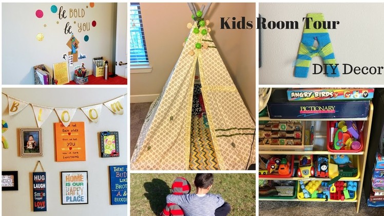 Kids Room Tour and DIY Decor.Organization