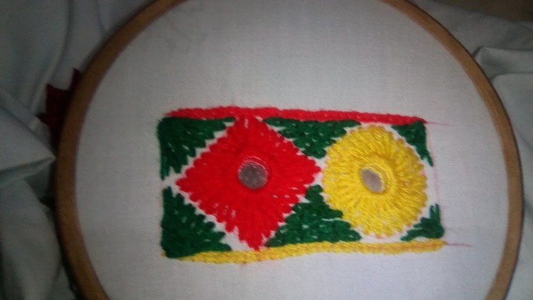 Mirror stitch embroidery   :  Sindhi Style