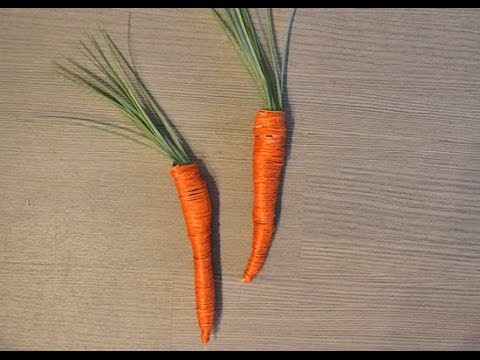 Rustic Twine Easter Carrots Tutorial