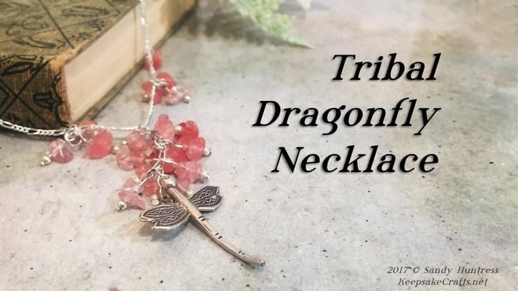 Tribal Thai Silver Dragonfly Necklace-Jewelry Tutorial