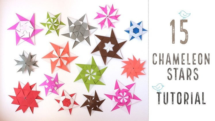 15 Chameleon Origami Stars Tutorial