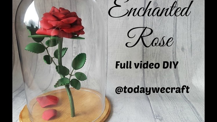 Beauty and the Beast Enchanted Roses Craft Tutorial