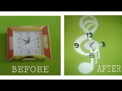 Creativity :-1 DIY CHEAP HOMEMADE CLOCK IN ₹ 50 ONLY