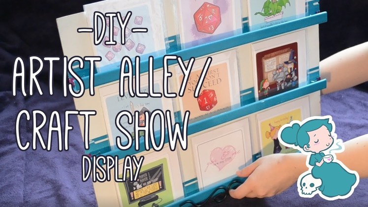 DIY Artist Alley or Craft Show Display Shelf