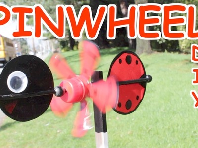 DIY Best out of Waste Craft Ideas How to Make Plastic Bottle Ladybug Pinwheel for Kids