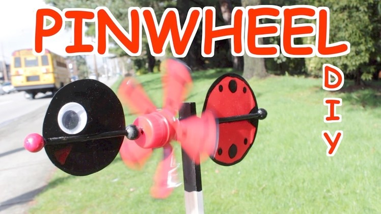 DIY Best out of Waste Craft Ideas How to Make Plastic Bottle Ladybug Pinwheel for Kids