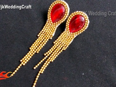 DIY Earrings Tutorial | How to make wedding jewelry | JK Wedding Craft 126
