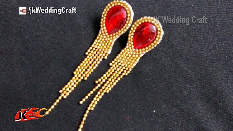 DIY Earrings Tutorial | How to make wedding jewelry | JK Wedding Craft 126