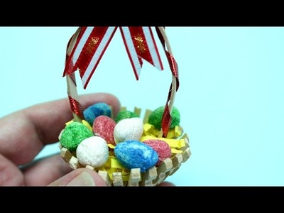 DIY Easter Decorations: How to Make Mini Easter Basket With Eggs | Recycled Bottles Crafts Udeas