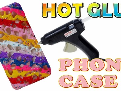 [DIY] Hot Glue Phone Case  Hand Craft. Life Hacks.手機殼diy 熱熔膠