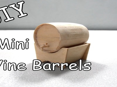 DIY Mini Wine Barrels #13 (Popsicle Stick)