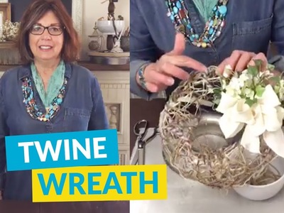 DIY Twine Wreath Perfect For Spring!