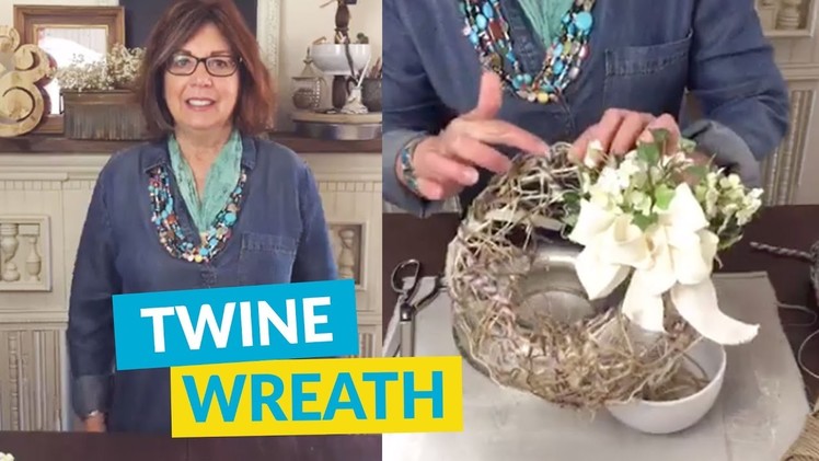DIY Twine Wreath Perfect For Spring!