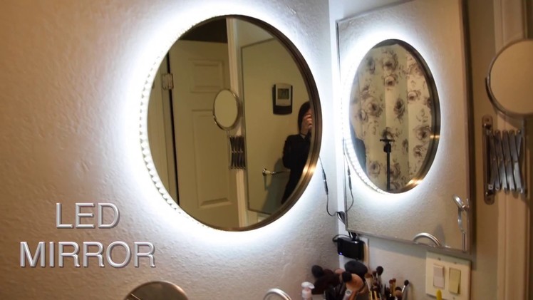 DIY Vanity Mirror w LED Lights | cheap and easy ✧ TesiaBeau