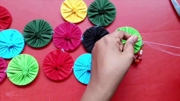 DiY : Wall Hanging Craft Ideas || How to make wall hanging with cloth and bangles