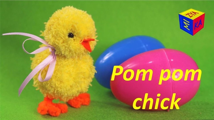 Easter craft ideas for kids. Hands-on crafts: how to make pom-pom chick