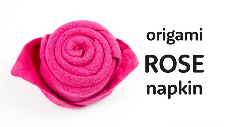 Easy Origami Rose Napkin Tutorial ♥︎ DIY ♥︎ Paper Kawaii