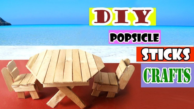 Easy Toys for Kids | Diy Table & Chairs using Popsicle Sticks