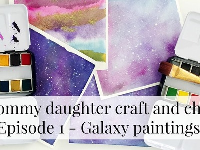 Easy watercolor galaxy paintings