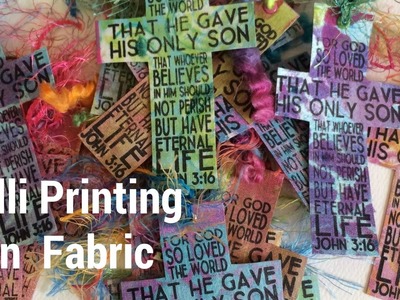 Gelli Printing on Fabric- an Easter Craft Tutorial