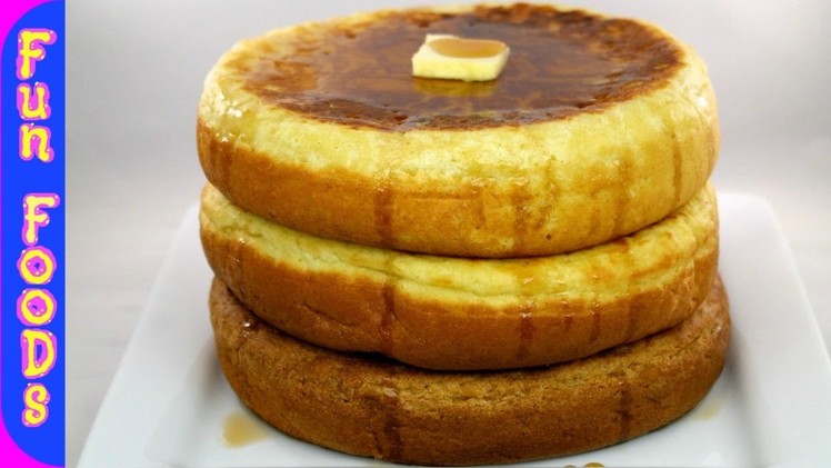 Giant Fluffy Pancakes | DIY How to Make Giant Fluffy Pancakes